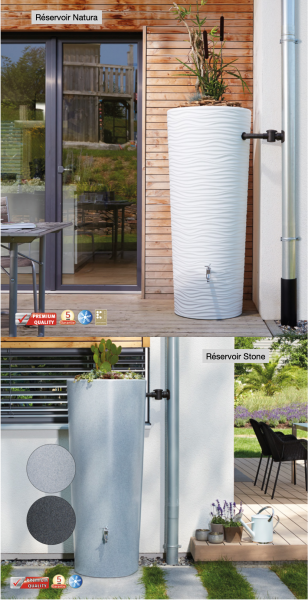 Modèles : Réservoir Natura et Réservoir Stone