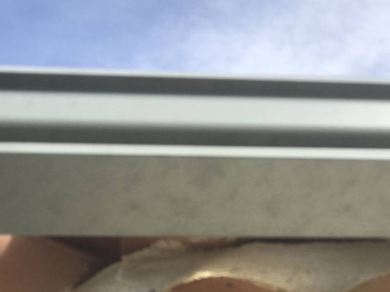 Échantillon gouttières aluminium Zing Patiné