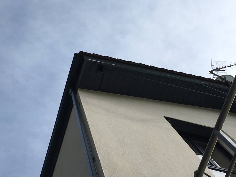 Habillage aluminium noir sablé proche de  saint Martin