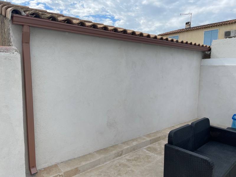 Gouttières aluminium couleur cuivre Proche de Beaucaire